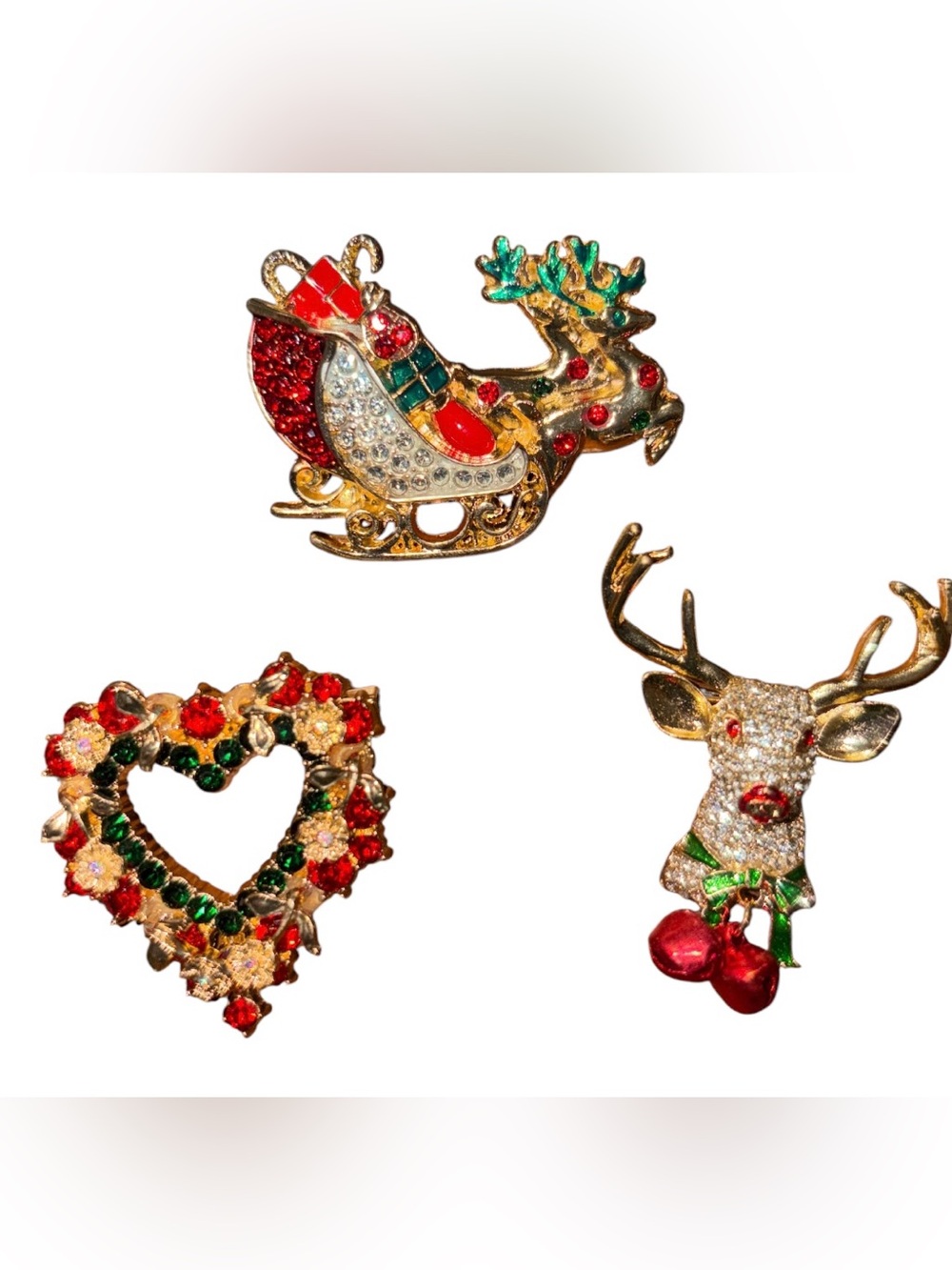 Festive Holiday Brooches Bundle